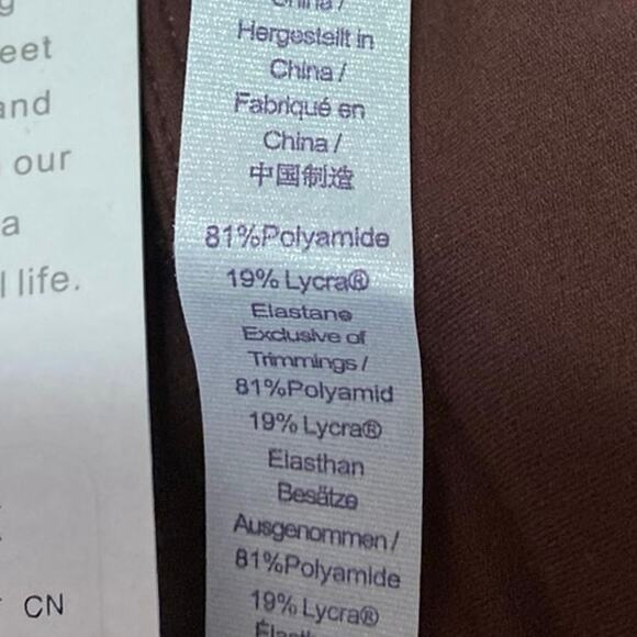 NEW Crz Yoga Brown Sleeveless Cami Camisole Tank Workout Athletic Crop Top Sz S - Picture 4 of 4